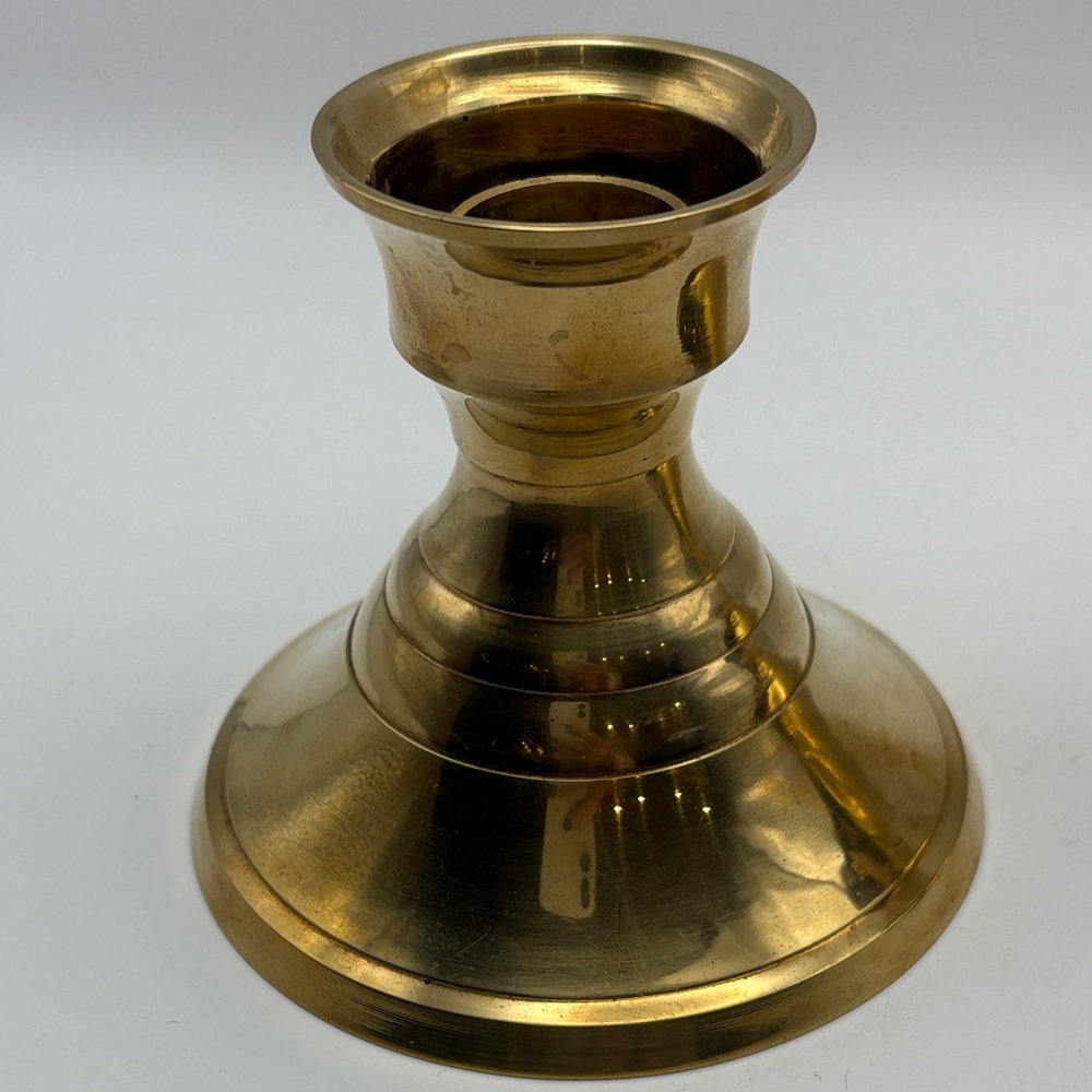 VTG Pr Solid‎ Brass Candlestick Holders - Picture 6 of 6
